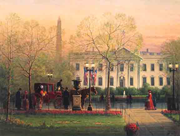 G Harvey - 1600 Pennsylvannia Avenue - Limited Edition Offset Lithograph