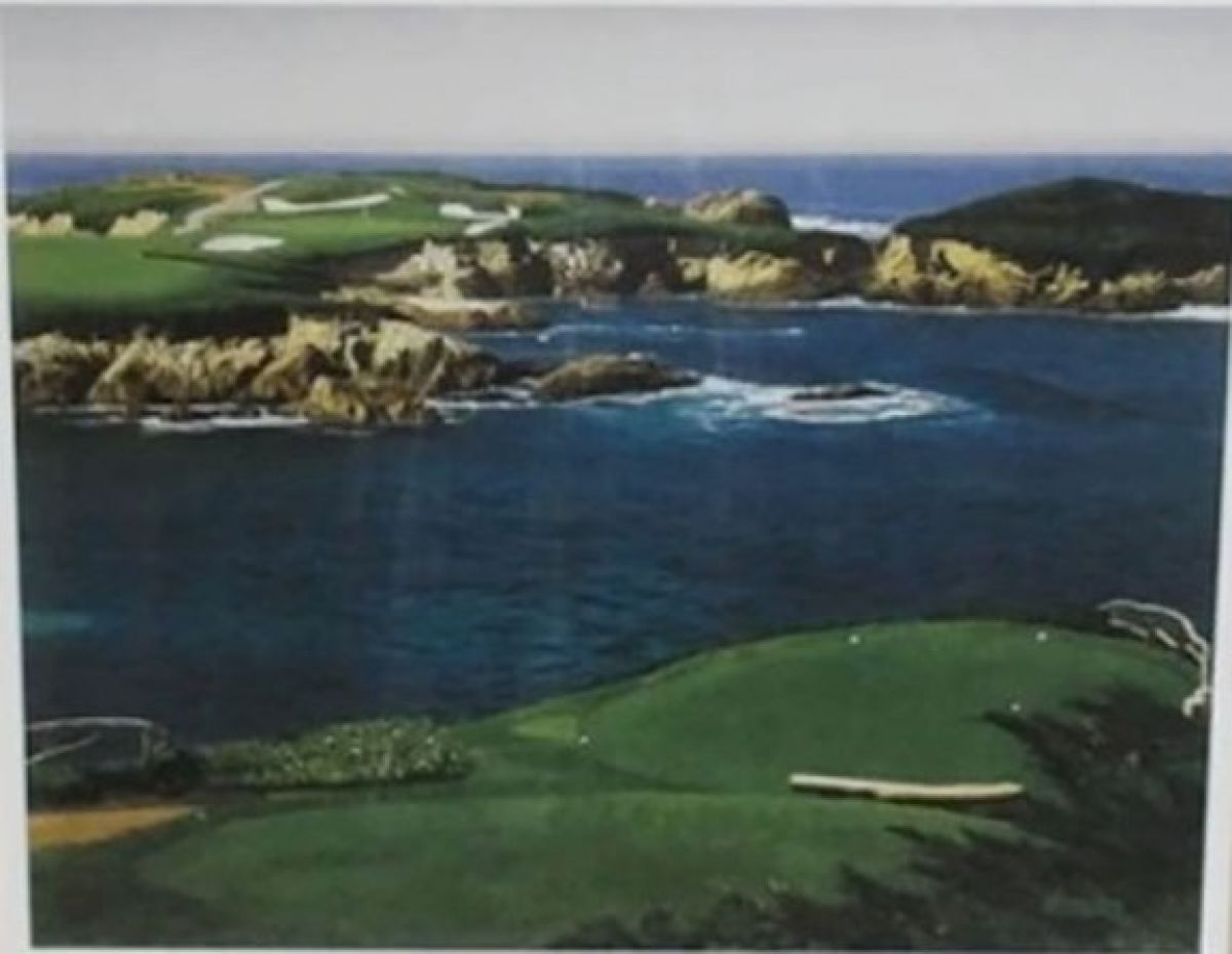 Danny Day - 16th at Cypress Point - Limited Edition Lithograph