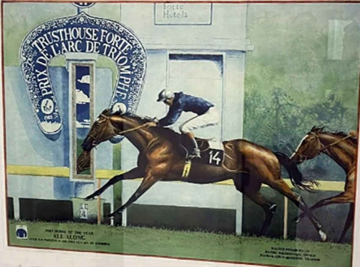 Jenness Cortez - 1983 Horse of the Year - All Along - Limited Edition Etching
