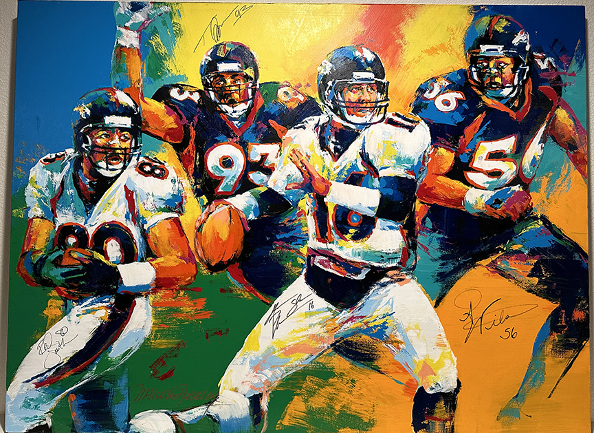 Malcolm Farley - 2005 Stars of the Denver Broncos - Original Painting - Oil on Canvas