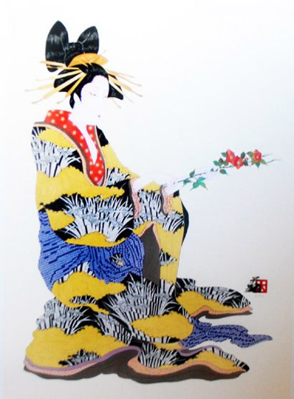 Hisashi Otsuka - A Perfect Blossom - Limited Edition Giclee