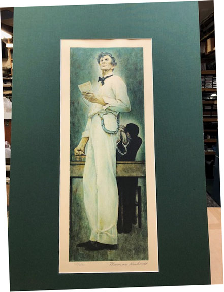 Norman Rockwell - Abe Lincoln - Limited Edition Collotype