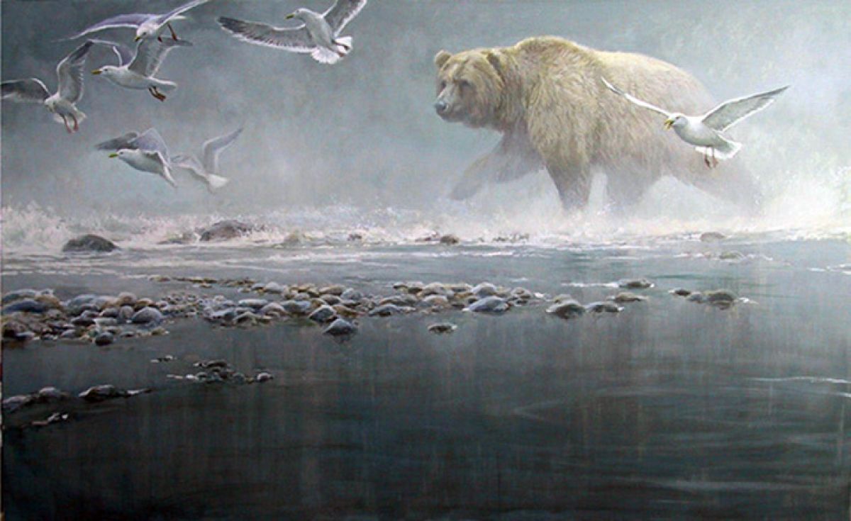 Robert Bateman - Above the Rapids - Gulls - Limited Edition Lithograph