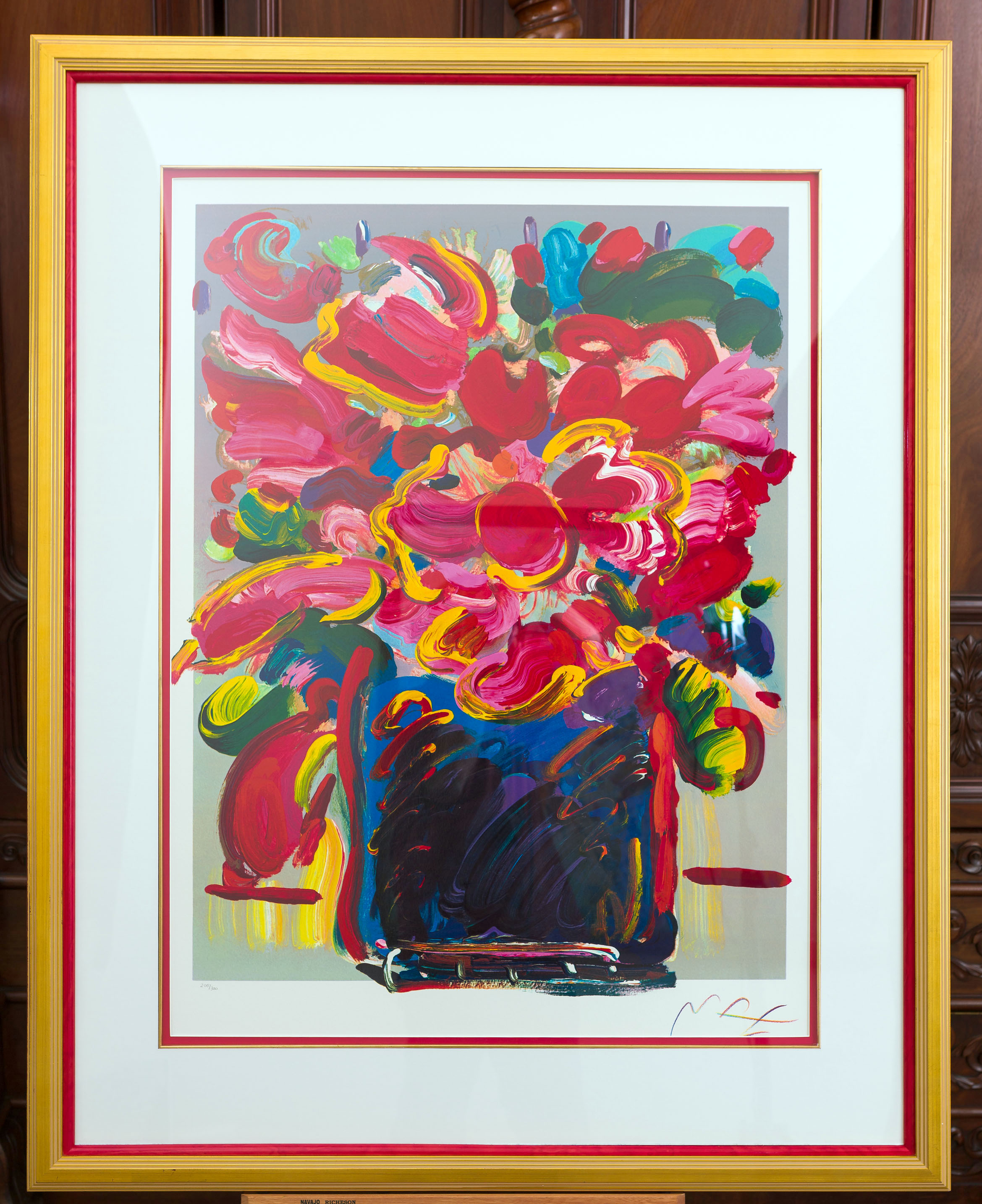 Peter Max - Abstract Flowers - Limited Edition Serigraph