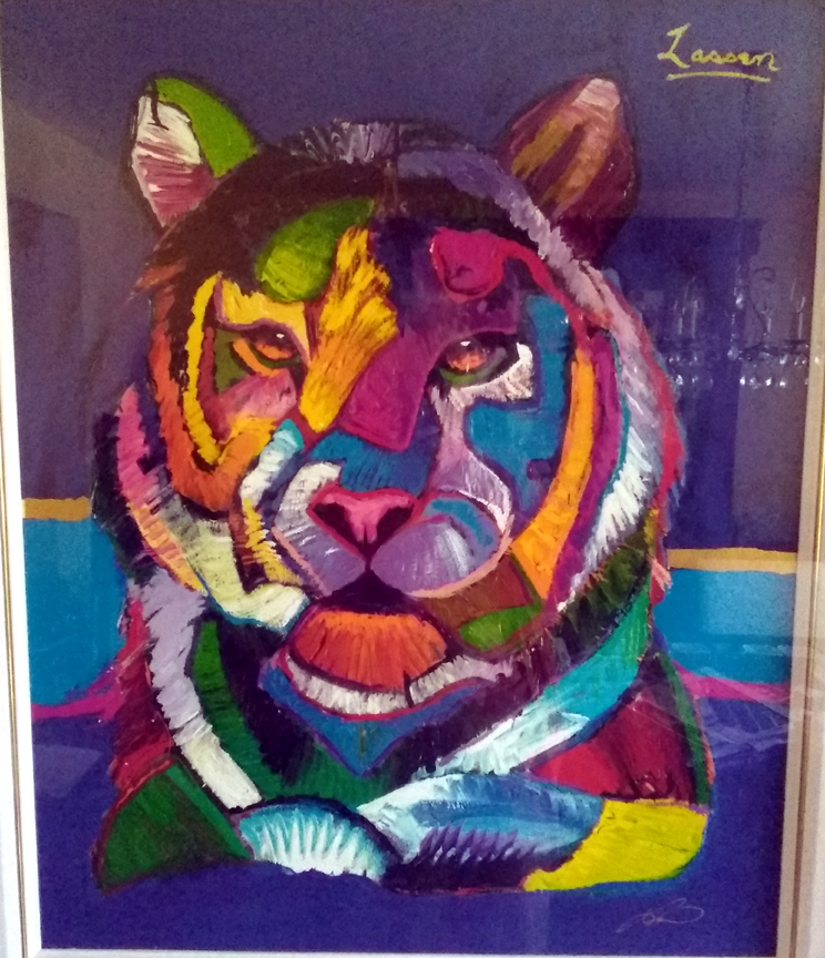 Christian Lassen - Abstract Tiger - Limited Edition Iris