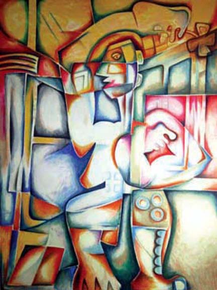 Alexandra Nechita - Adolescence - The Inevitable Maze - Limited Edition Lithograph