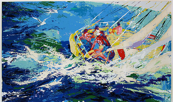 Leroy Neiman - Aegean Sailing - Limited Edition Serigraph