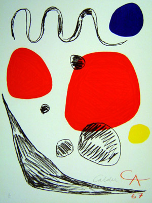 Alexander Calder - Affiche d' Rigard - Limited Edition Lithograph