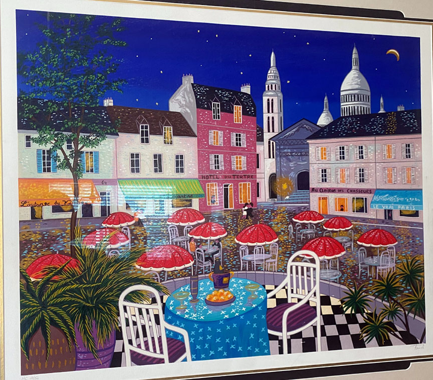 Fanch Ledan - After Hours in Paris - Limited Edition Serigraph