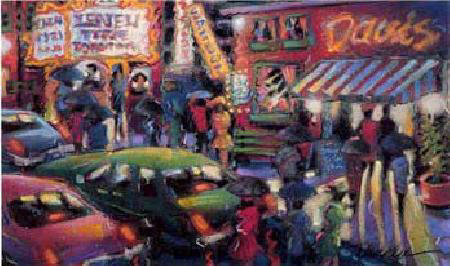 James Talmadge - After the Theatre - Limited Edition Serigraph