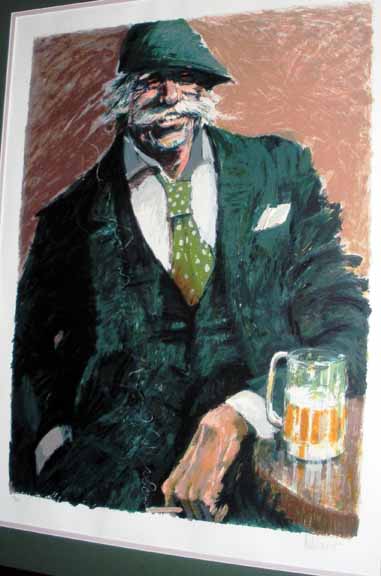Aldo Luongo - Afternoon Beer - Limited Edition Serigraph