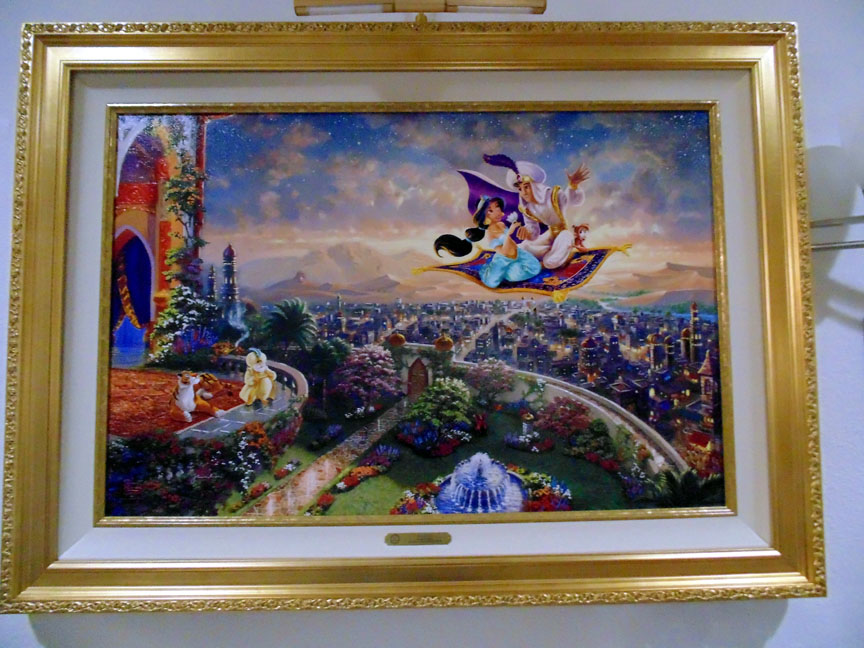Thomas Kinkade - Aladdin - Limited Edition Offset Lithograph on Canvas