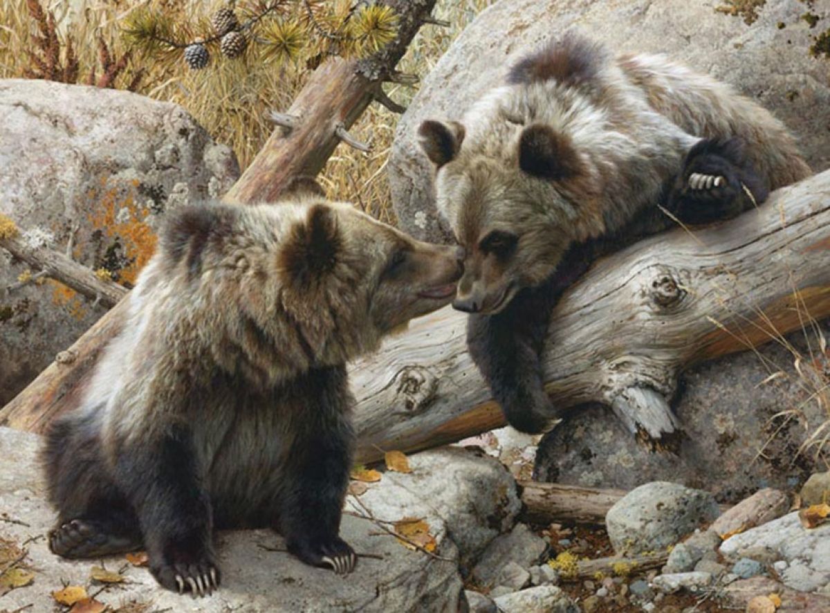 Carl Brenders - Alaska Chat - Limited Edition Lithograph