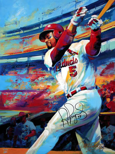 Malcolm Farley - Albert Pujols - Original Painting 