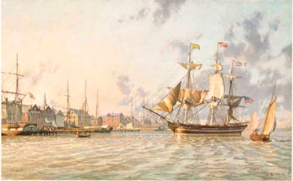 John Stobart - Alexandria The Ship Fairfax Leaving for Rio de Janeiro in 1845 - Limited Edition Lithograph