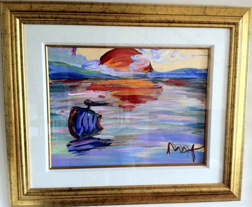 Peter Max - American 500: Sunset - Original Mixed Media / Acrylic / Color Lithography