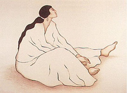 RC Gorman - Anaba, State II - Limited Edition Lithograph