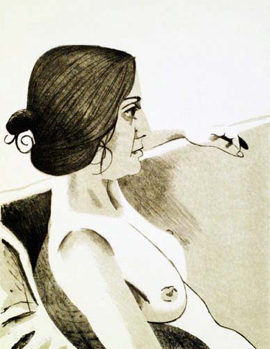 Alex Katz - Ann I (Seated Woman) - Limited Edition Lithograph