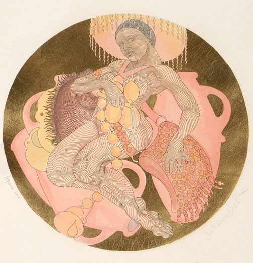 Guillaume Azoulay - Aquarius Lavis - Limited Edition Etching