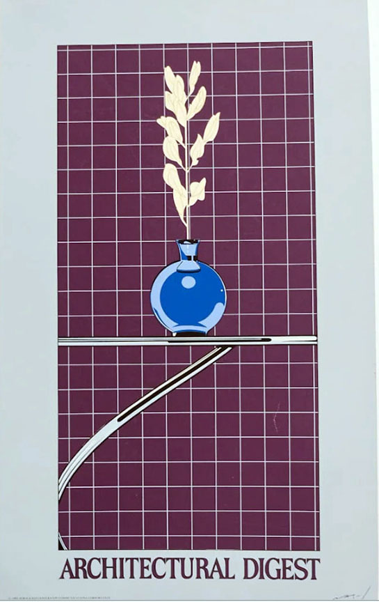 Patrick Nagel - Architectural Digest - Limited Edition Serigraph