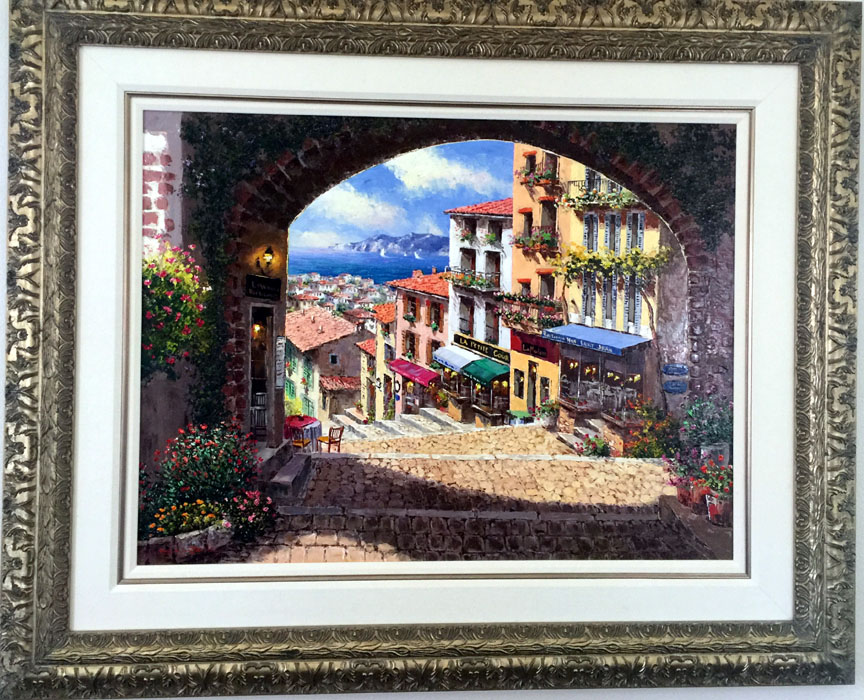 Sam Park - Archway De Cagnes - Original Painting - Oil on Canvas