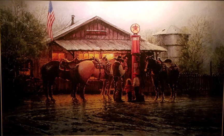 G Harvey - At Grandpas Store - Limited Edition Lithograph
