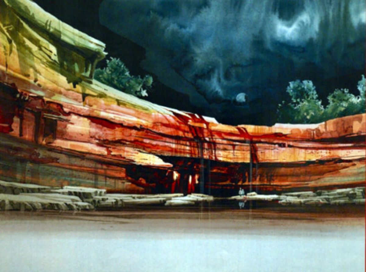 Michael Atkinson - Canyon Falls - Limited Edition Lithograph
