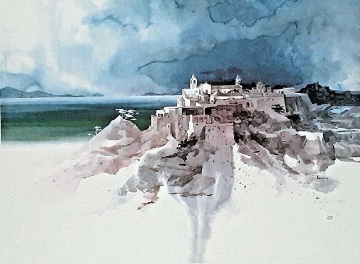 Michael Atkinson - Ostuni, White City of Apulia - Limited Edition Lithograph