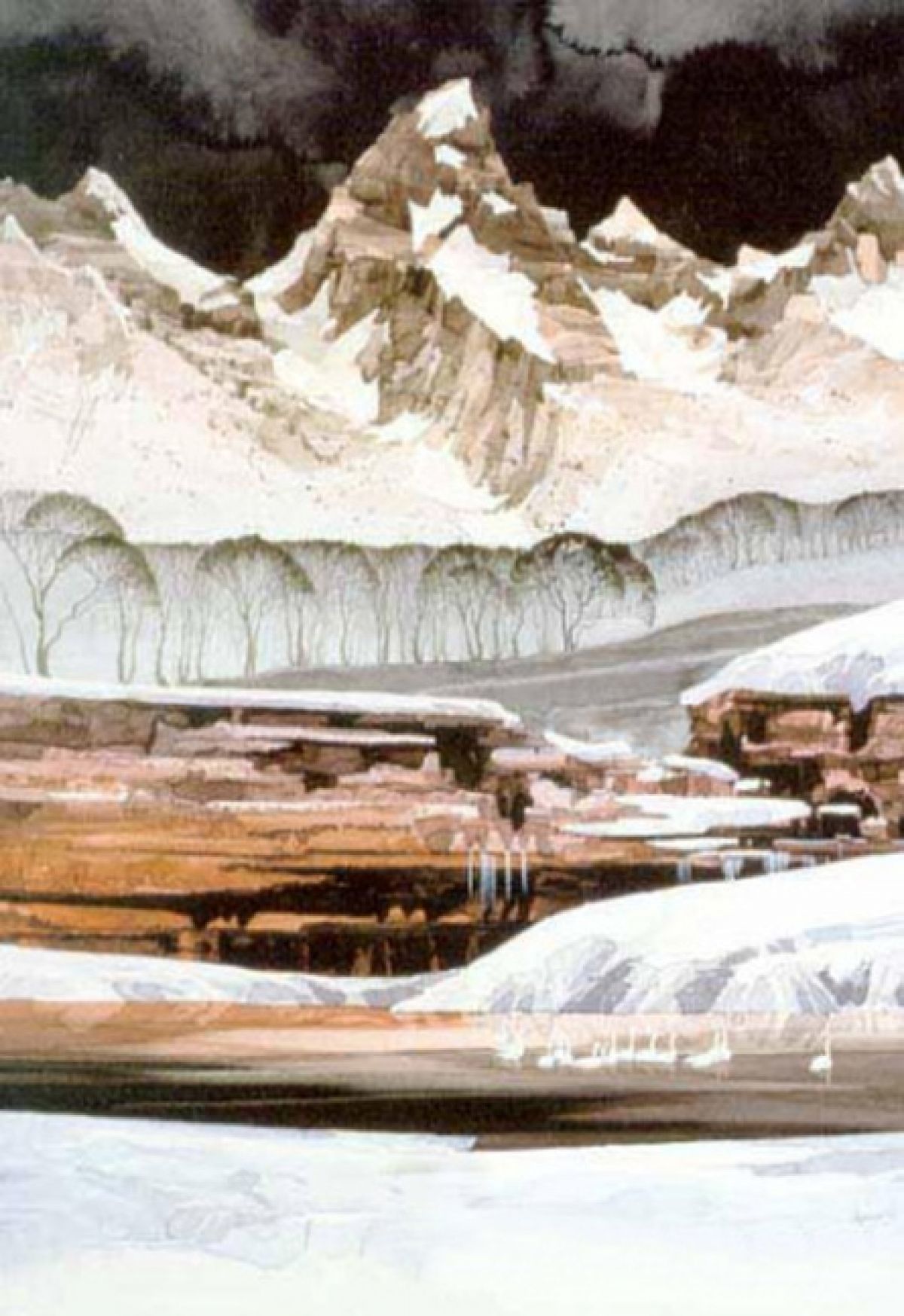Michael Atkinson - Rosetta Peak - Limited Edition Lithograph