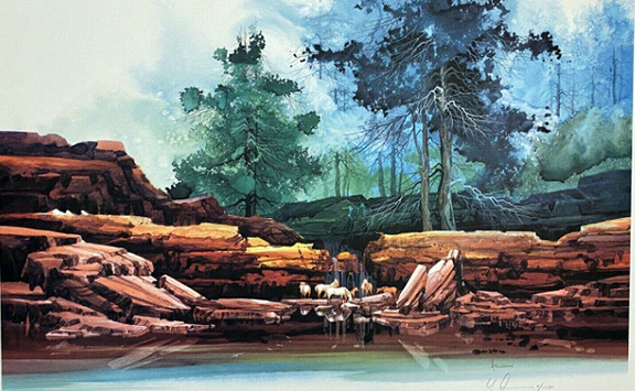Michael Atkinson - Secret Springs - Limited Edition Lithograph