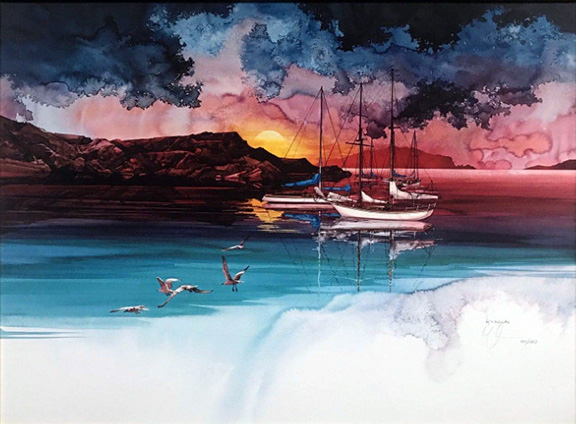 Michael Atkinson - Tranquil Reflections - Limited Edition Lithograph