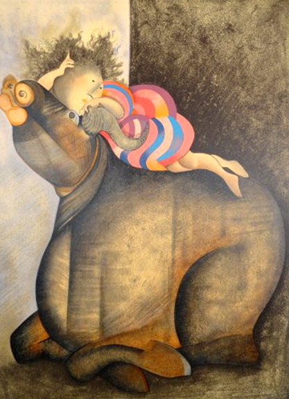 Graciela Rodo Boulanger - Au Repos - Limited Edition Lithograph