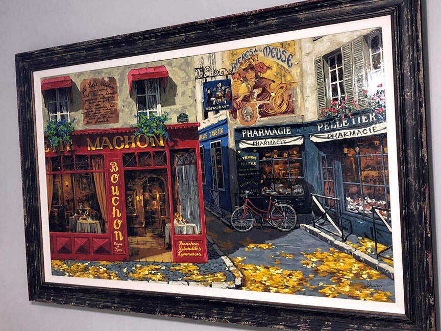 Viktor Shvaiko - Autumn In Paris - Limited Edition Enhanced Canvas