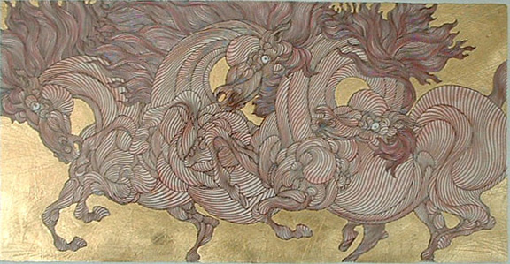 Guillaume Azoulay - Grand Chevaux State II - Limited Edition Etching