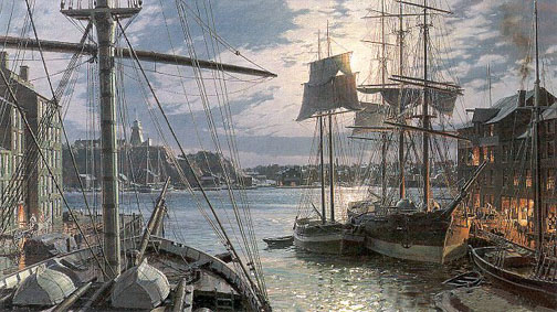 John Stobart - Baltimore Federal Hill and the Marine Observatory in 1872 - Limited Edition Lithograph
