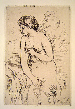Pierre-Auguste Renoir - Baigneuse Debout, A Mi-Jambes - Limited Edition Etching