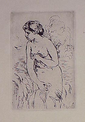 Pierre-Auguste Renoir - Baigneuse Debout, A Mi-Jambes - Limited Edition Etching