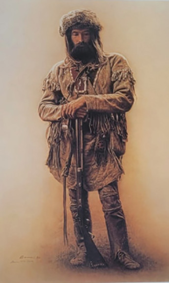 James Bama - Mountain Man with Rifle - Limited Edition Lithograph
