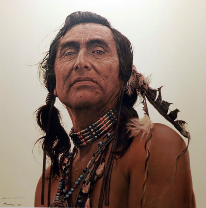 James Bama - Portrait of a Sioux - Limited Edition Lithograph