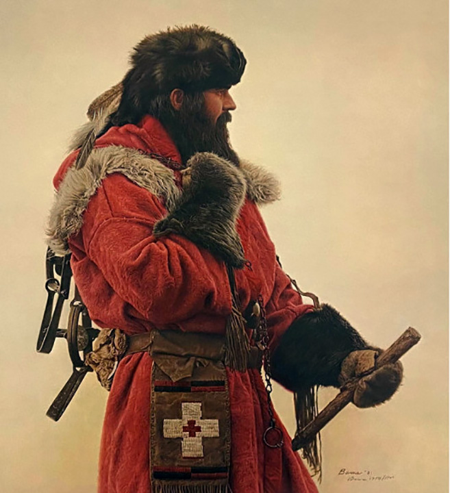 James Bama - Winter Trapping - Limited Edition Lithograph