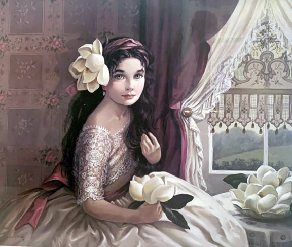 Pati Bannister - Southern Belle - Limited Edition Lithograph
