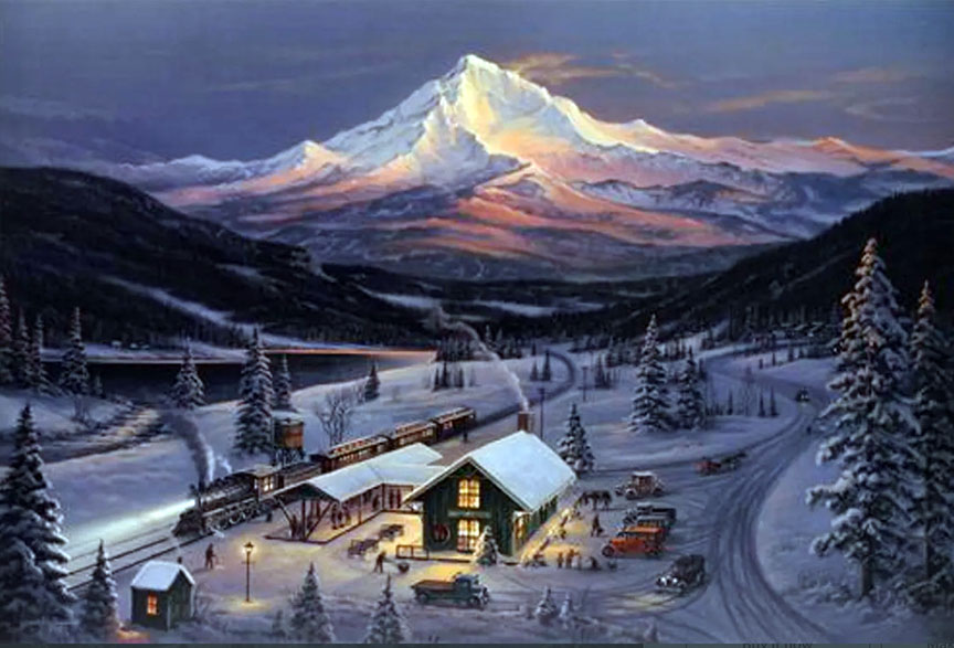 Jesse Barnes - Lake Valley Station - Limited Edition Lithograph