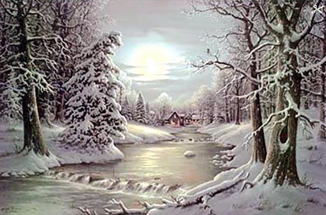 Jesse Barnes - New Fallen Snow - Limited Edition Lithograph