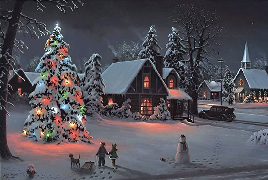 Jesse Barnes - O Christmas Tree - Limited Edition Lithograph