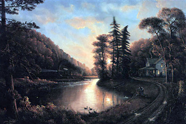 Jesse Barnes - Peaceful Evening - Limited Edition Lithograph