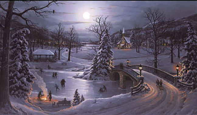 Jesse Barnes - When Snowflakes Fall - Limited Edition Lithograph