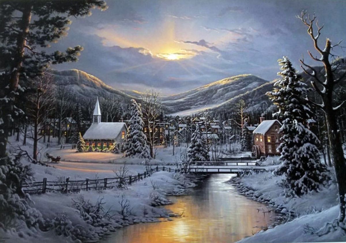 Jesse Barnes - Winter’s Twilight - Limited Edition Lithograph