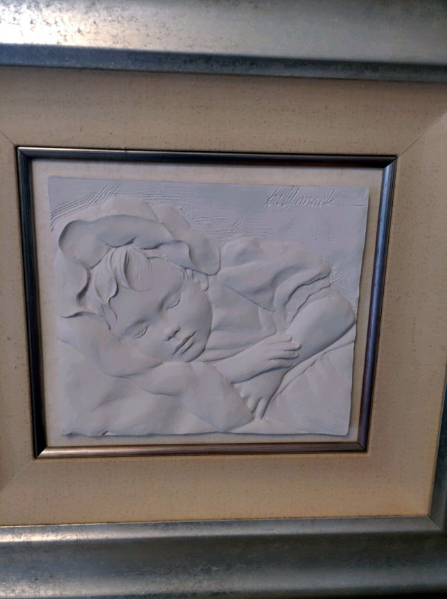 Bill Mack - Peaceful - White - Limited Edition Bas Relief