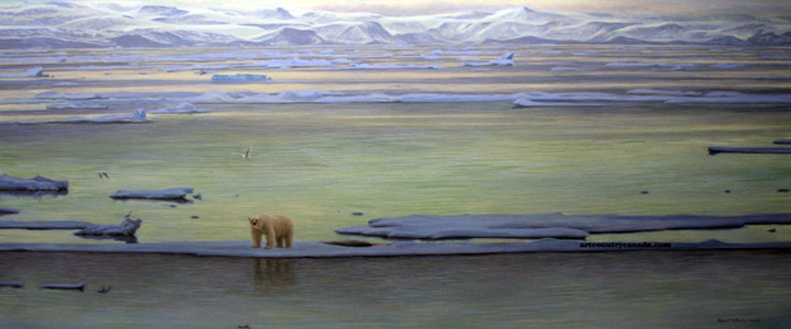 Robert Bateman - Arctic Ice - Polar Bear - Limited Edition Lithograph