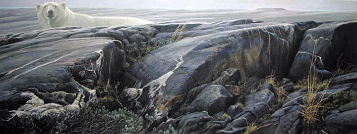 Robert Bateman - Arctic Landscape - Polar Bear - Limited Edition Lithograph